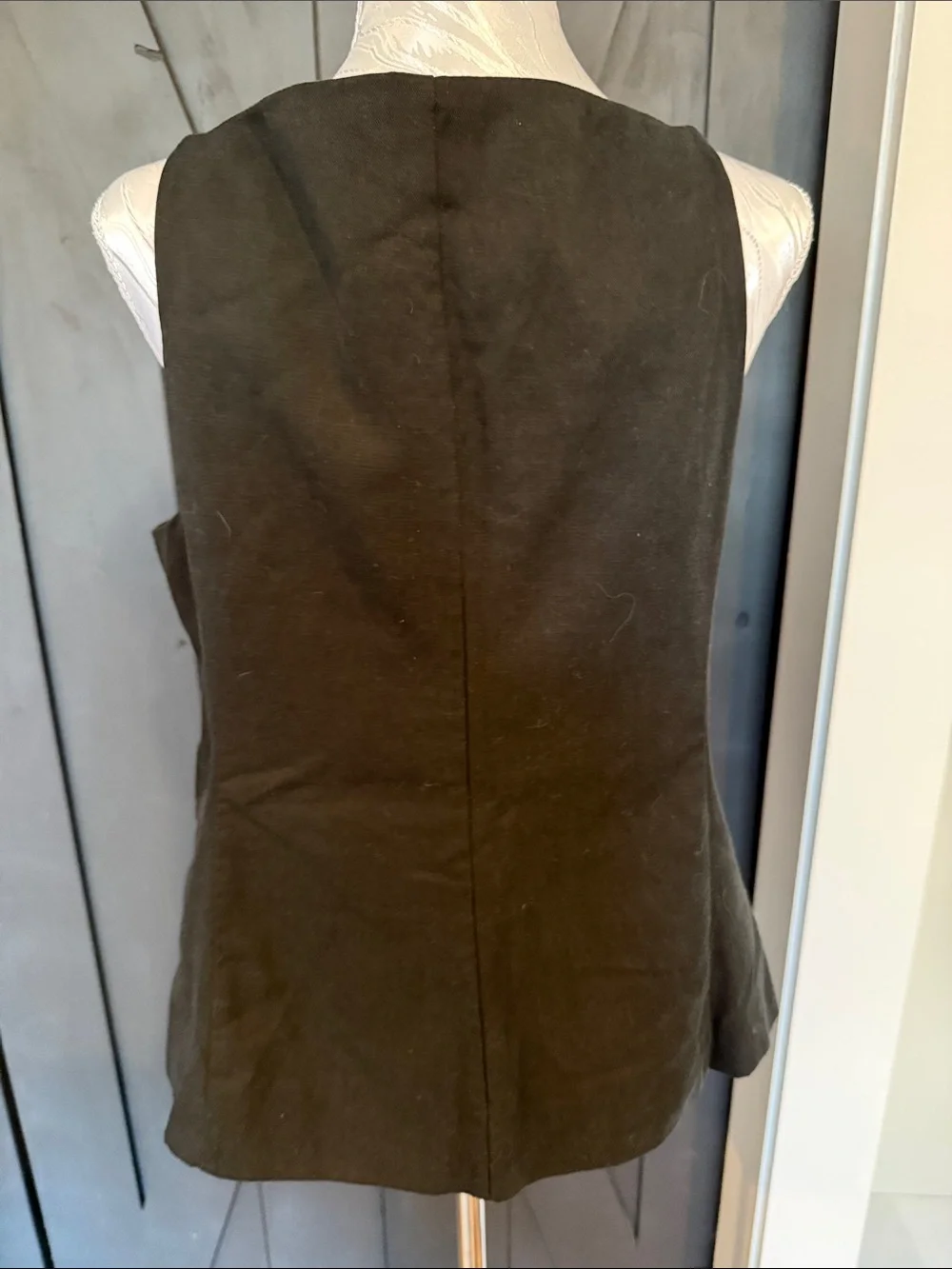 Madewell Black Button-Front Sleeveless Top - Picture 4 of 4